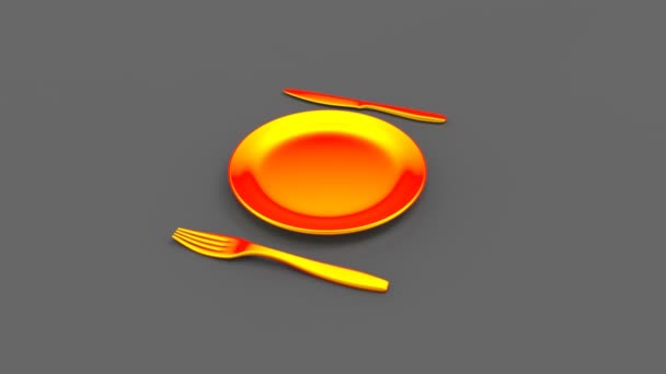 饮食概念与空板 — 图库视频影像