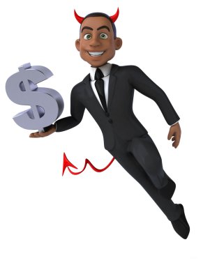 Eğlenceli karikatür işadamı