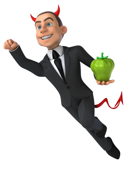 Cartoon Evil businessman — Stock Photo, Image