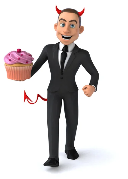 Fun cartoon businessman — Stock Photo, Image