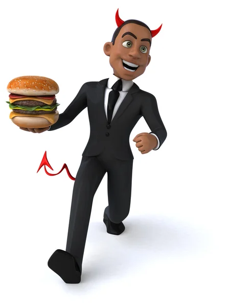 Fun cartoon businessman — Stock Photo, Image