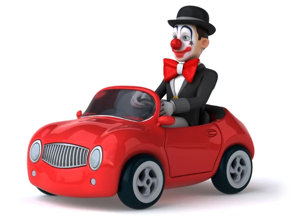 Fun cartoon clown — Stock Photo, Image