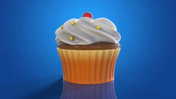 Savoureux Cupcake dessin animé — Photo