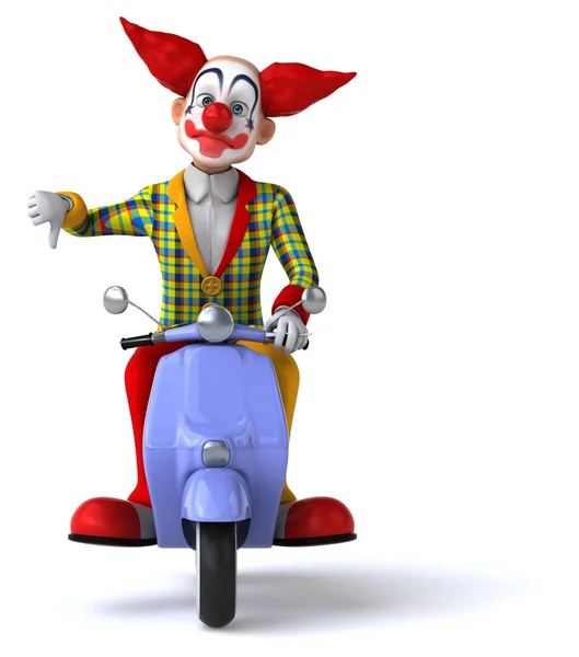 Fun cartoon clown — Stock Photo, Image