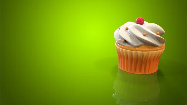 Desenhos animados saboroso Cupcake — Fotografia de Stock