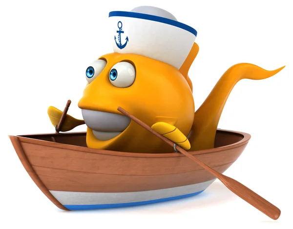 Spaß Cartoon Fische — Stockfoto