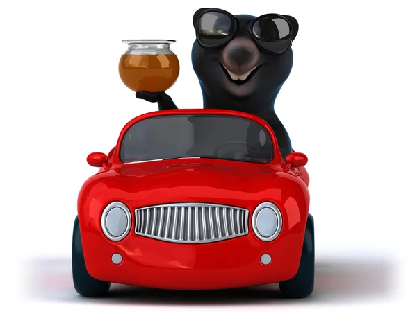 Fun cartoon bear — Stock Photo, Image