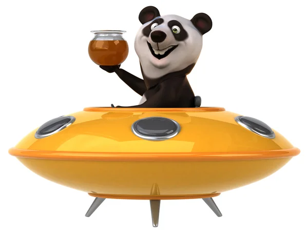 Roliga tecknade panda — Stockfoto