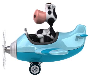 Eğlenceli çizgi film inek