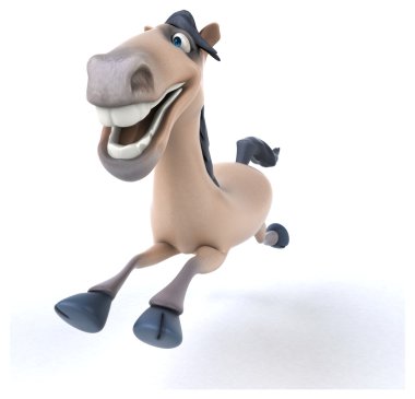 Eğlenceli çizgi film at