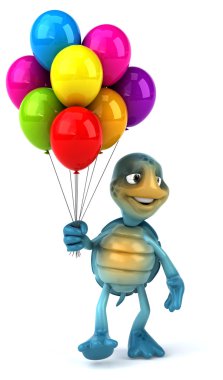 Eğlenceli çizgi film kaplumbağa