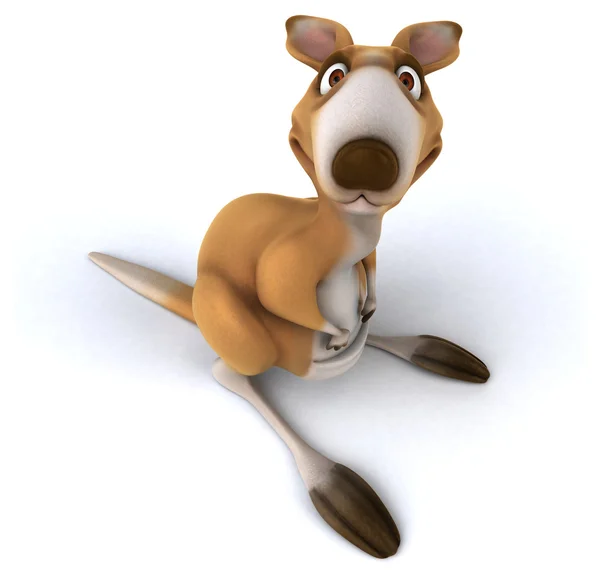 Fun cartoon kangaroo — Stock Photo, Image