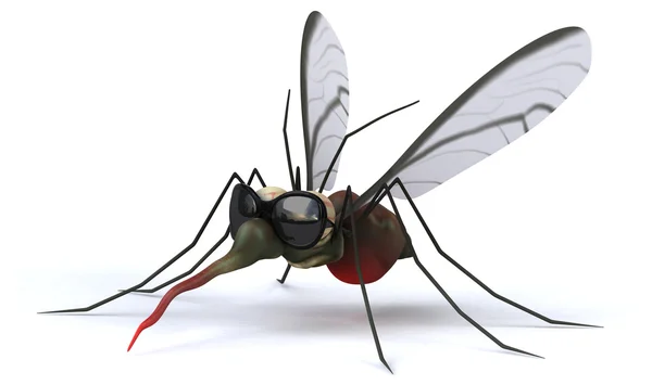 Funny cartoon Mosquito — Stock Photo, Image