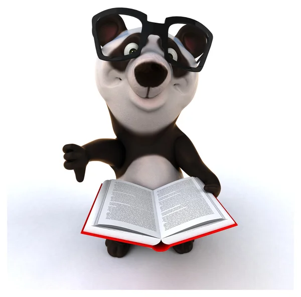 Hauska sarjakuva panda — kuvapankkivalokuva
