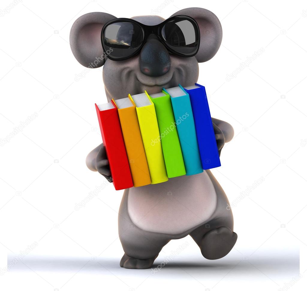 Fun cartoon koala