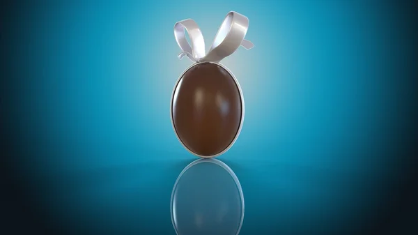 Großes Schokoladen-Osterei — Stockfoto