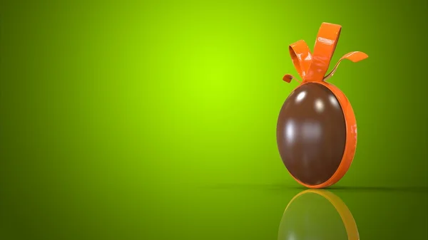 Big chocolate Easter egg — Stock Photo, Image