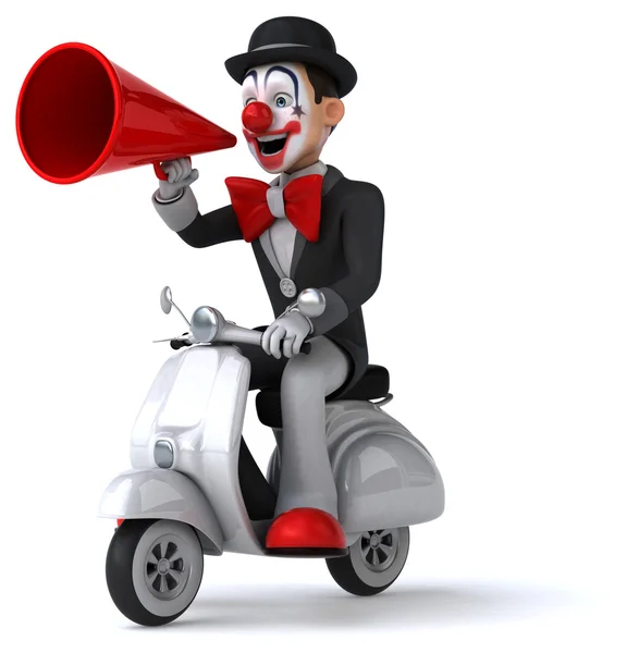 Leuke cartoon clown — Stockfoto