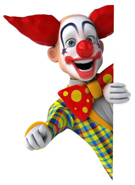 Roliga tecknade clown — Stockfoto