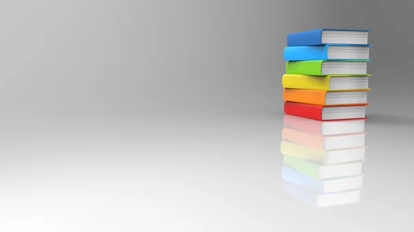 Colorful Books stack — Stock Photo, Image