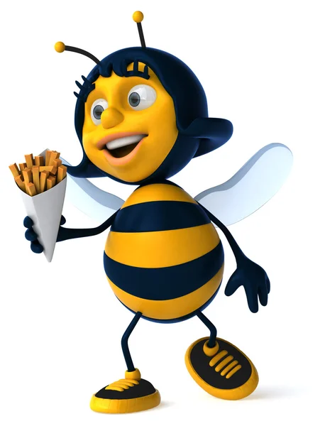 Fun cartoon bee — Stock Photo, Image