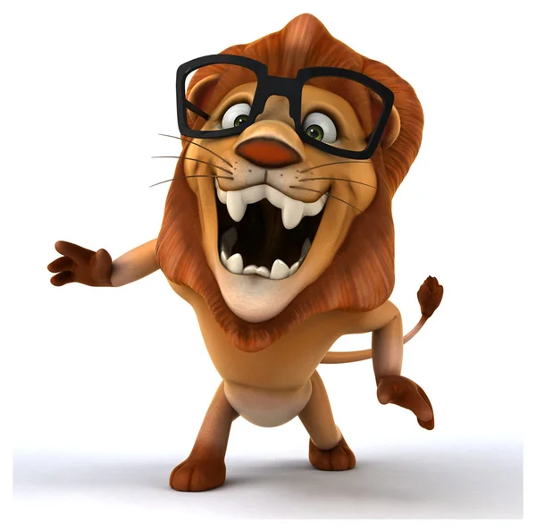 Fun cartoon lion — Stock Photo, Image