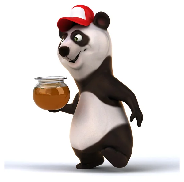 Leuke cartoon panda — Stockfoto