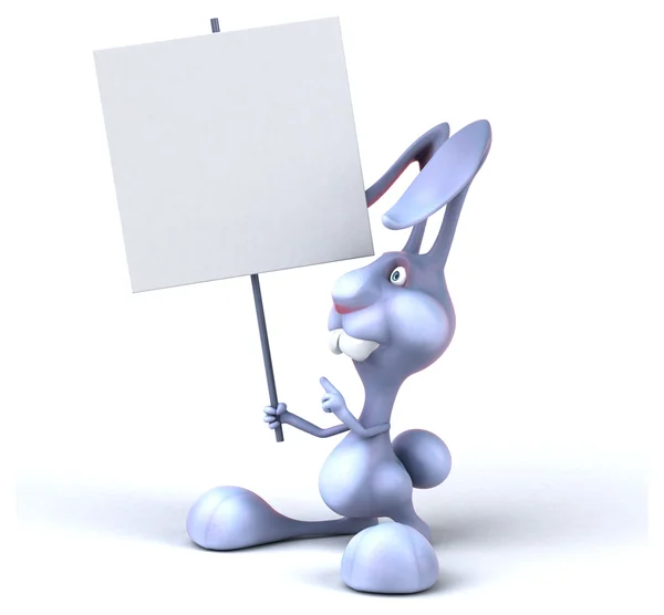 有趣的卡通兔 — 图库照片