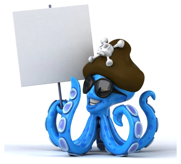 Fun cartoon octopus — Stock Photo, Image