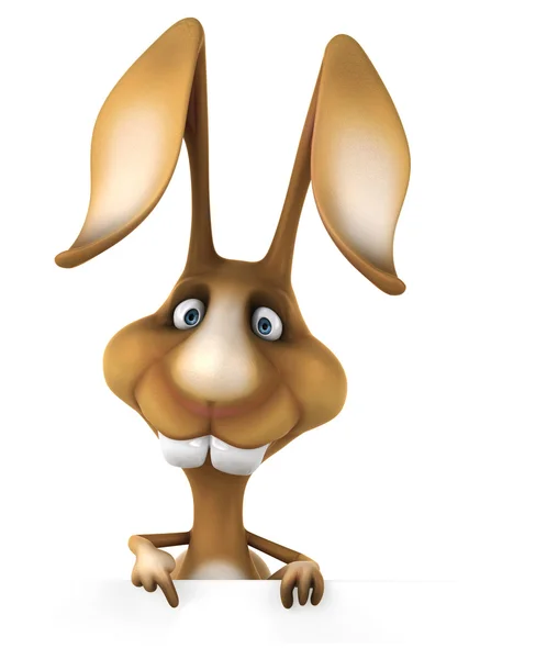 Divertido conejo de dibujos animados —  Fotos de Stock