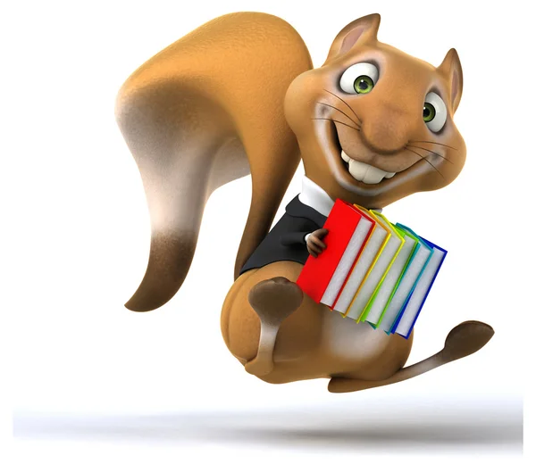 Fun cartoon squirrel — Stock Photo, Image