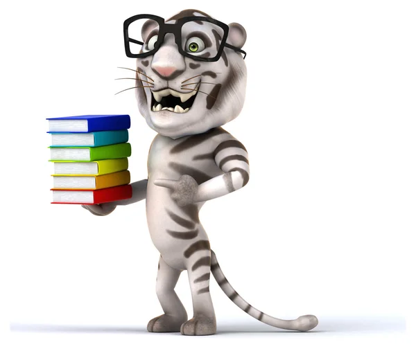 Fun cartoon tiger — Stock Photo, Image