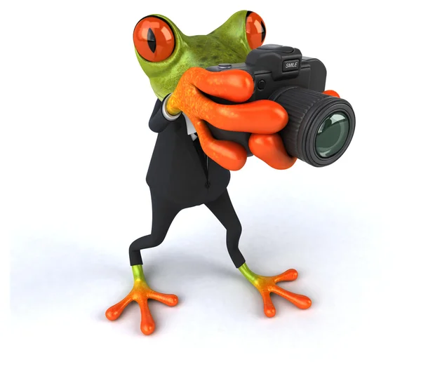 Fun cartoon frog — Stock Photo, Image