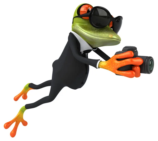 Fun cartoon frog — Stock Photo, Image