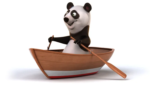 Panda cartoon zabawa — Zdjęcie stockowe