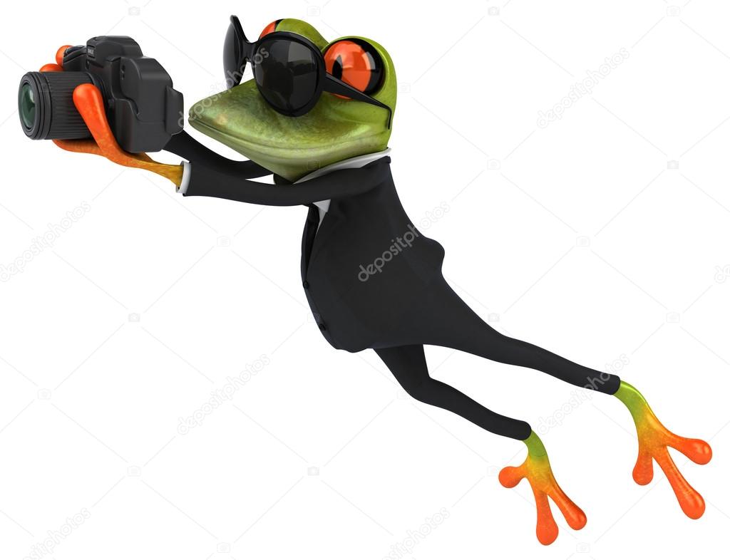 Fun cartoon frog