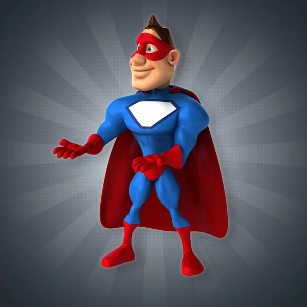 Fun cartoon superhero — Stock Photo, Image