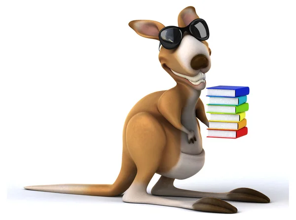 Fun cartoon kangaroo — Stock Photo, Image