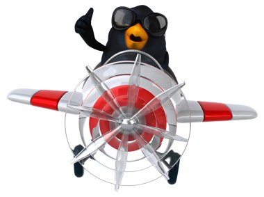 Komik karikatür karatavuk