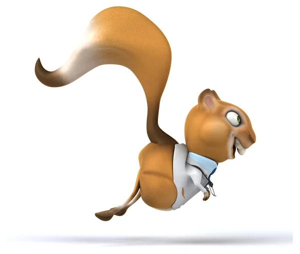 Fun cartoon squirrel — Stock Photo, Image