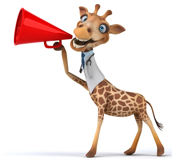 Spaß Cartoon-Giraffe — Stockfoto