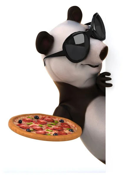 Spaß Cartoon Panda — Stockfoto