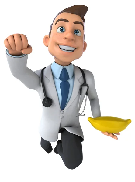 Fun cartoon doctor — Stock Photo, Image