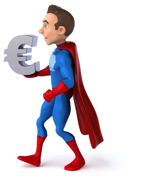 Fun cartoon superhero — Stock Photo, Image