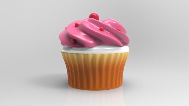 Lezzetli karikatür Cupcake