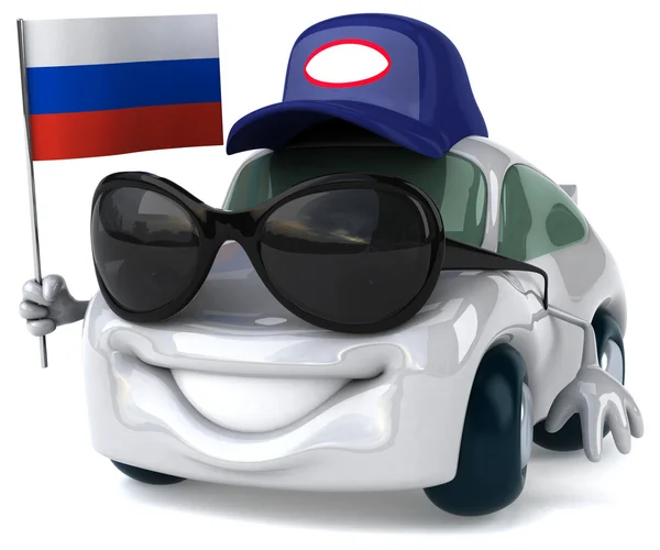 Fun cartoon car — Stock Photo, Image