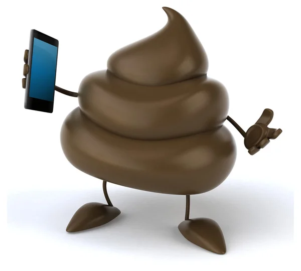 Fun cartoon poop — Stock Photo, Image