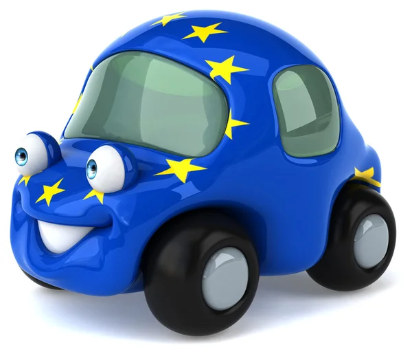 Fun cartoon car — Stock Photo, Image