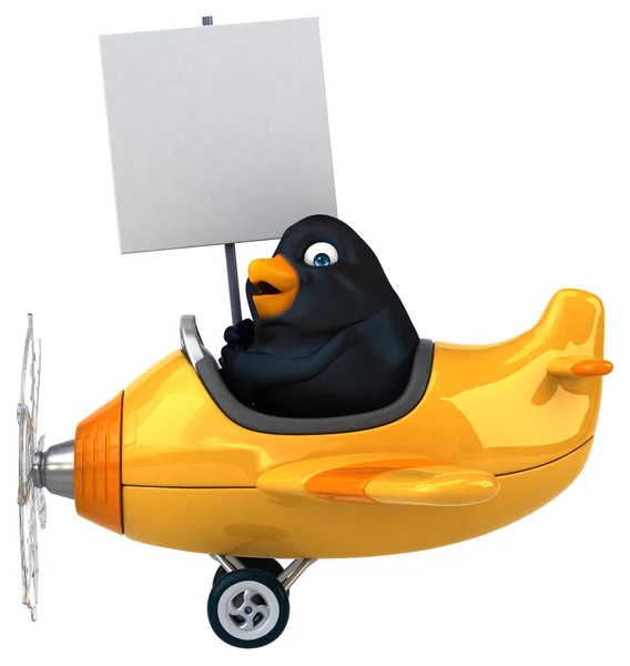 Funny cartoon Blackbird — Stock Photo, Image