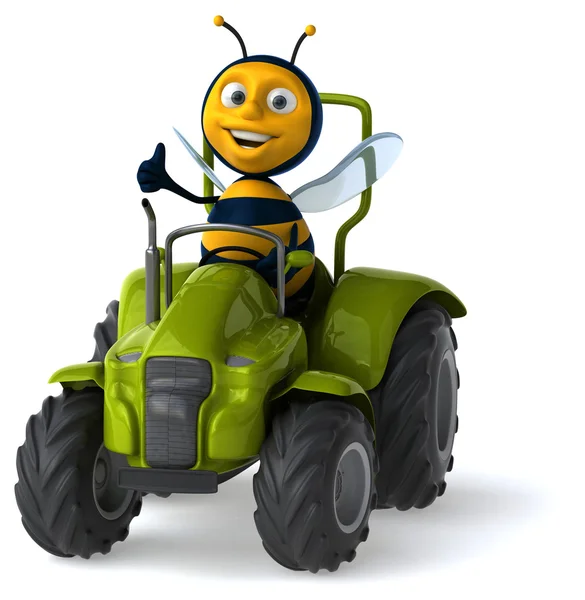 Leuke cartoon bee — Stockfoto